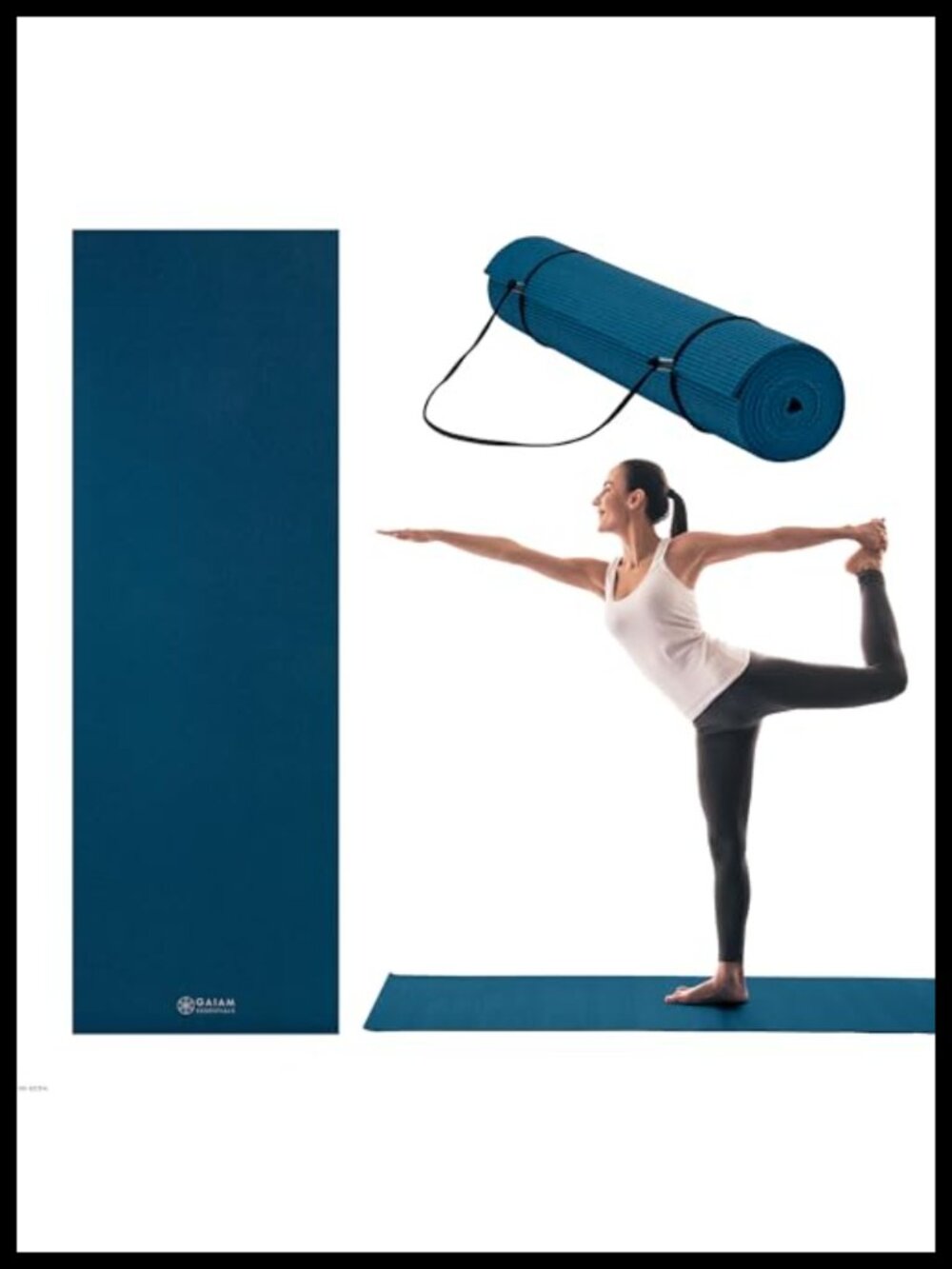 Extra Thick 1/4 Inch Non-Slip Yoga Pilates Fitness Exercise Mat with Carrier